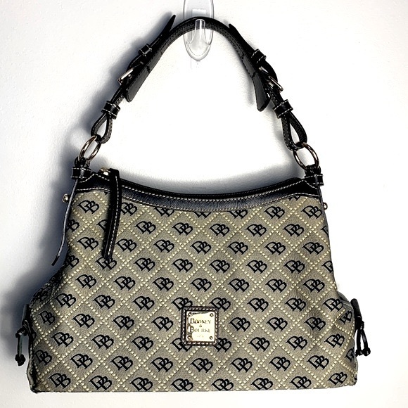 Dooney & Bourke Signature East/West Slouch Bag, Small - Picture 1 of 10